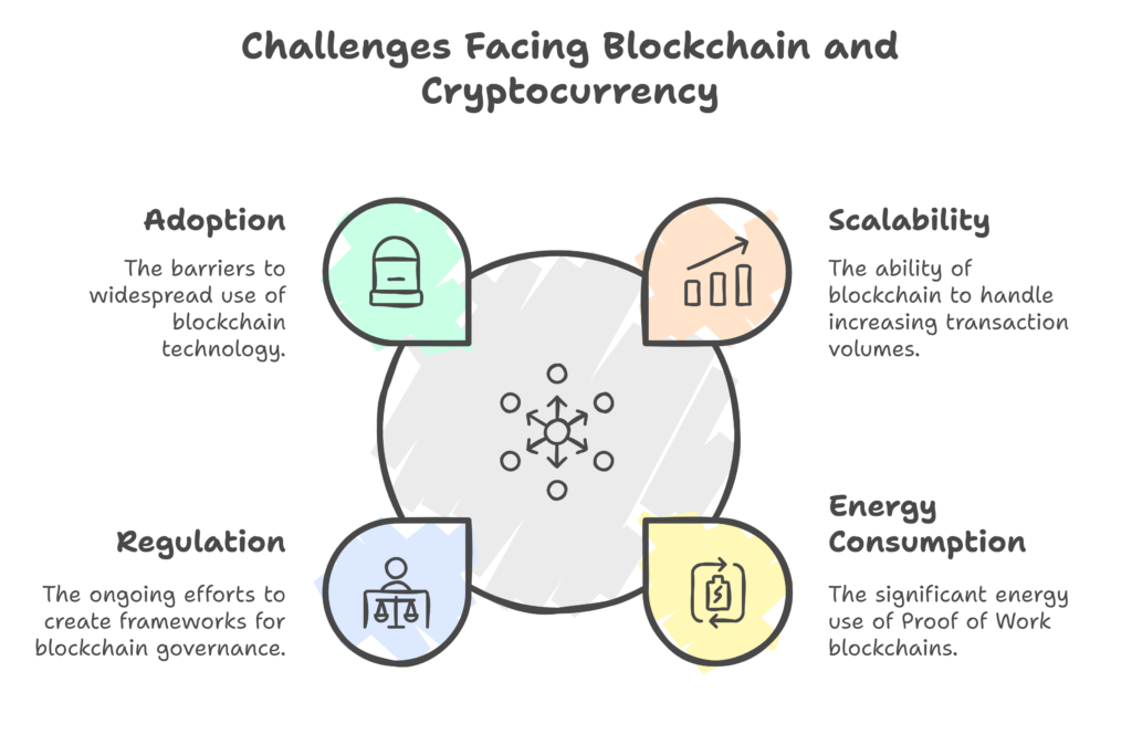 Challenges Facing Blockchain and Cryptocurrency